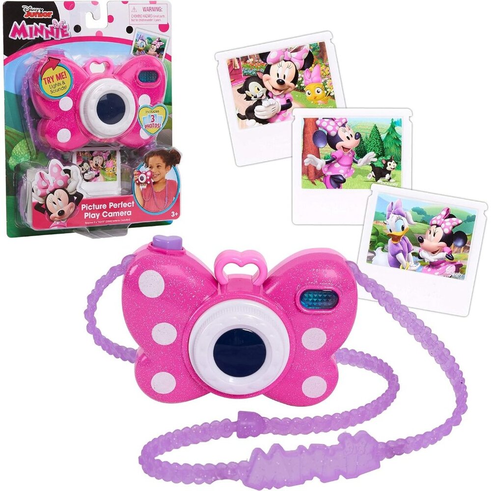 Disney Junior Minnie Picture Perfect Play Camera W/ Lights & Sounds For Ages 3+ - Picture 1 of 4
